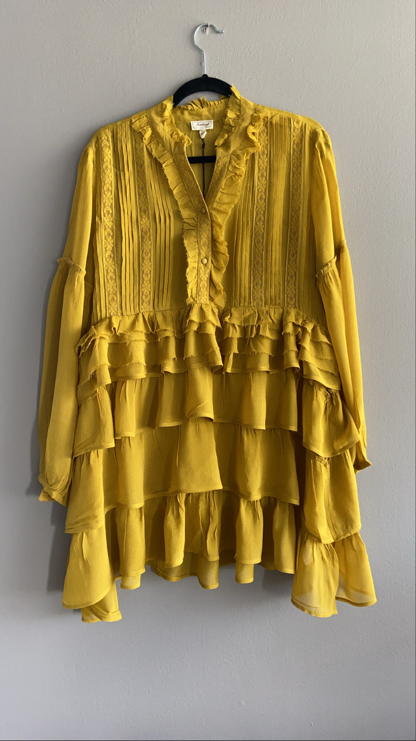 Erika Dress / Mustard Color